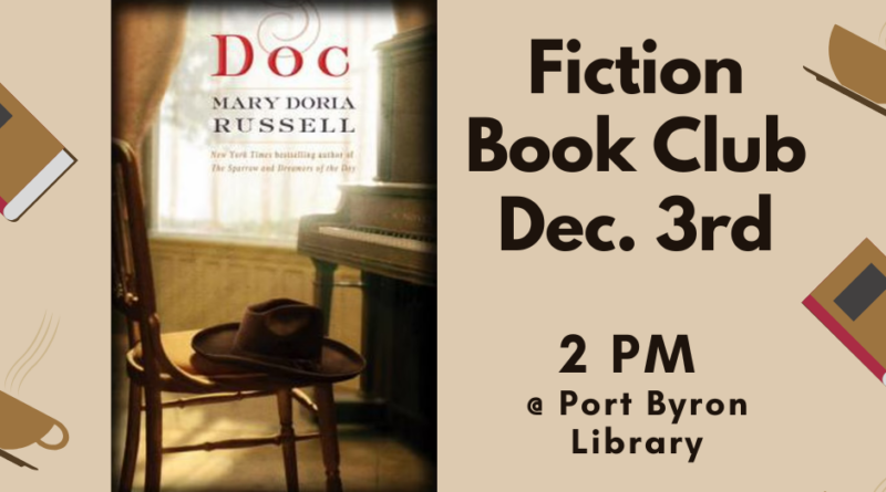 Fiction Book Club Selection: December 3rd @ 2pm