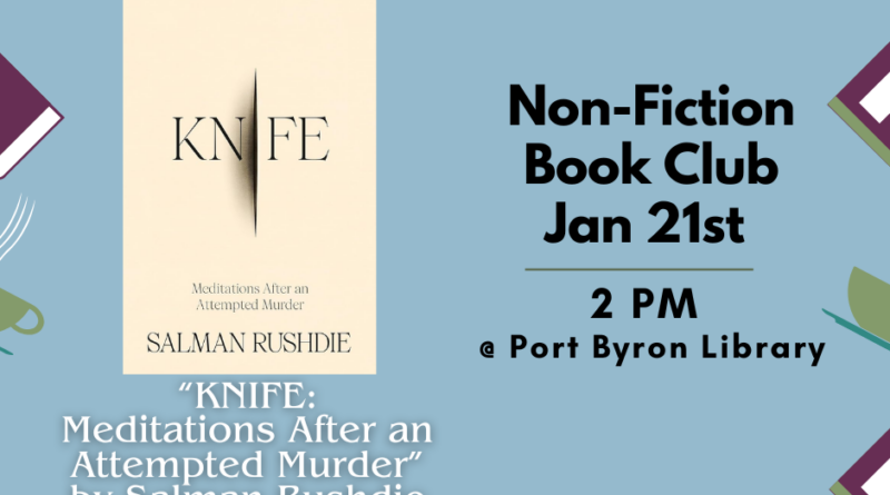 Non-Fiction Book Club Jan 21st @ 2PM