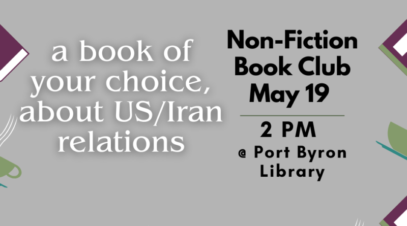 Non-Fiction Book Club May 19 @ 2PM
