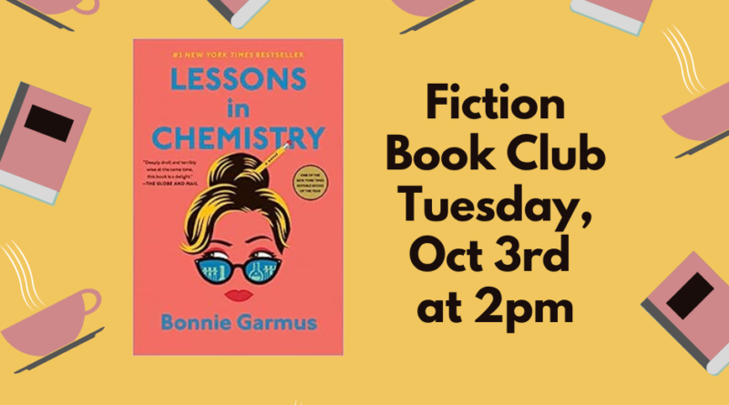 Fiction Book Club Selection: Oct 3rd @ 2pm