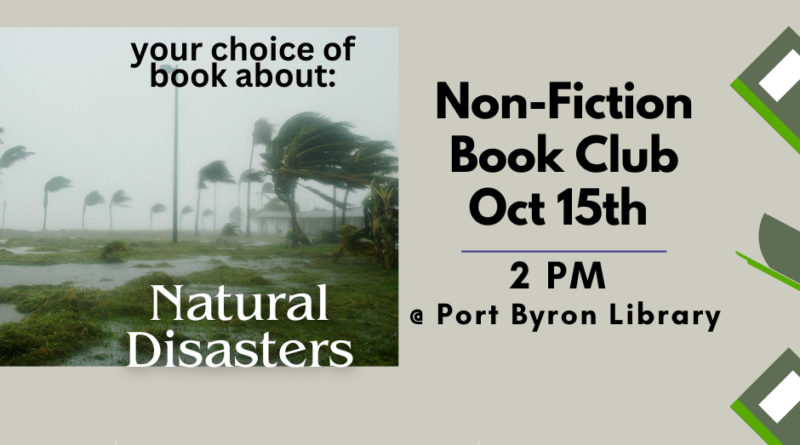 Non-Fiction Book Club October 15th @ 2PM