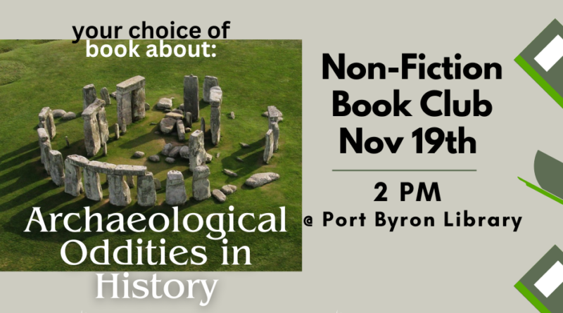 Non-Fiction Book Club Nov 19 @ 2PM