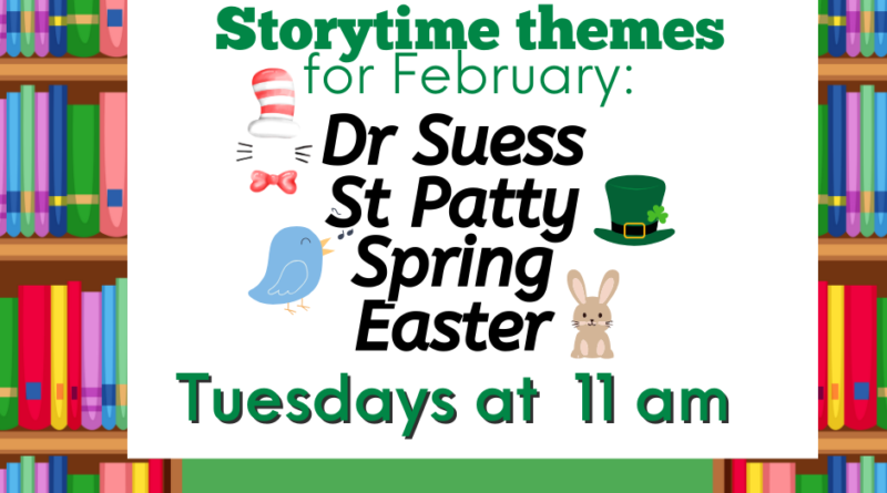 March 2024 Story Time Themes