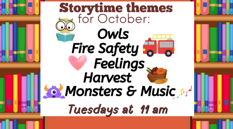 October 2024 Story Time Themes