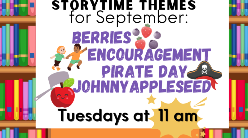 Sept 2023 Story Time Themes